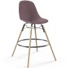 Buy Scandinavian Design Bar Stool - Wooden Legs - Lumi Taupe 61560 with a guarantee