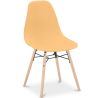 Buy Dining Chair - Scandinavian Design - Wooden Legs - Lumi Pastel orange 61559 with a guarantee