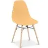 Buy Dining Chair - Scandinavian Design - Wooden Legs - Lumi Pastel orange 61559 with a guarantee