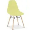 Buy Dining Chair - Scandinavian Design - Wooden Legs - Lumi Pastel yellow 61559 - in the EU