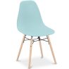 Buy Dining Chair - Scandinavian Design - Wooden Legs - Lumi Pastel blue 61559 - prices