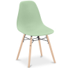 Buy Dining Chair - Scandinavian Design - Wooden Legs - Lumi Pastel green 61559 in the Europe