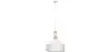 Buy White metal and wood ceiling lamp - Vidar White 59164 - in the EU