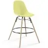 Buy Scandinavian Design Bar Stool - Wooden Legs - Lumi Pastel yellow 61560 at MyFaktory