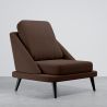 Buy Velvet Upholstered Armchair - Scandinavian Style - Luxe Plaza Chocolate 61479 at MyFaktory