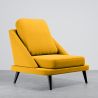 Buy Velvet Upholstered Armchair - Scandinavian Style - Luxe Plaza Yellow 61479 in the Europe