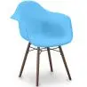 Buy Dining Chairs - Scandinavian Design - Dark Wood Legs - Skandiva Blue 61569 at MyFaktory