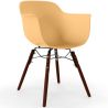 Buy Dining Chairs - Scandinavian Design - Dark Wood Legs - Skandiva Pastel orange 61569 home delivery