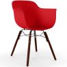 Buy Dining Chairs - Scandinavian Design - Dark Wood Legs - Skandiva Red 61569 in the Europe