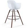 Buy Bar Stool - Scandinavian Design - Dark Wood Legs - Skandiva White 61570 - in the EU