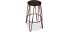 Buy Hairpin Stool - 74cm - Dark wood and metal Bronze 58321 home delivery