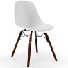 Buy Dining Chairs - Scandinavian Design - Dark Wood Legs - Lumi White 61575 - in the EU