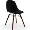 Buy Dining Chairs - Scandinavian Design - Dark Wood Legs - Lumi Black 61575 - prices