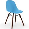 Buy Dining Chairs - Scandinavian Design - Dark Wood Legs - Lumi Blue 61575 at MyFaktory