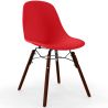 Buy Dining Chairs - Scandinavian Design - Dark Wood Legs - Lumi Red 61575 in the Europe