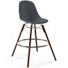 Buy Bar Stool - Scandinavian Design - Dark Wood Legs - Lumi Dark grey 61576 in the Europe