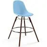 Buy Bar Stool - Scandinavian Design - Dark Wood Legs - Lumi Light blue 61576 home delivery