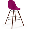 Buy Bar stool - Scandinavian design - Dark wood legs - Lumi Mauve 61576 with a guarantee