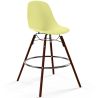 Buy Bar Stool - Scandinavian Design - Dark Wood Legs - Lumi Pastel yellow 61576 in the Europe