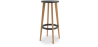 Buy Cesar bar stool 76cm  - Wood Black 58246 - in the EU