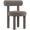 Buy Dining Chair - Upholstered in Velvet - Reece Dark grey 60708 - in the EU