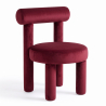 Buy Dining Chair - Upholstered in Velvet - Reece Wine 60708 in the Europe
