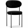 Buy Dining Chair - Upholstered in Velvet - Black Metal - Martha Black 61003 with a guarantee