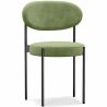 Buy Dining Chair - Upholstered in Velvet - Black Metal - Martha Light green 61003 - prices