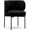 Buy Dining Chair - Upholstered in Velvet - Calibri Black 61007 with a guarantee