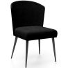 Buy Dining Chair - Upholstered in Velvet - Yerne Black 61052 with a guarantee