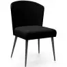 Buy Dining Chair - Upholstered in Velvet - Yerne Black 61052 with a guarantee