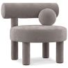 Buy  Armchair - Upholstered in Velvet - Fera Dark grey 60696 - in the EU