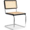Buy Dining Chair - Vintage Design - Wood and Rattan - New Edition - Lia Black 61592 - in the EU