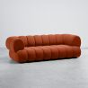 Buy Velvet Upholstered Sofa - Modern Style - 2/3 Seater - Curved Premium Brick 61486 - prices