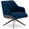 Buy Modern Upholstered Armchair Mid-Century Style - Courtin Dark blue 61581 in the Europe