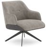 Buy Modern Upholstered Armchair Mid-Century Style - Courtin Light grey 61581 at MyFaktory