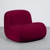 Buy Organic-Shaped Lounge Armchair - Velvet Upholstered Armchair Scandinavian Modern Design - Dustine Wine 61587 at MyFaktory