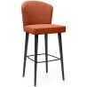 Buy Velvet Bar Stool - Modern and Premium Design for Restaurants, Hotels, and Homes - Luxe Brick 61585 at MyFaktory