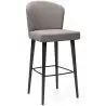 Buy Velvet Bar Stool - Modern and Premium Design for Restaurants, Hotels, and Homes - Luxe Dark grey 61585 home delivery