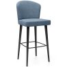 Buy Velvet Bar Stool - Modern and Premium Design for Restaurants, Hotels, and Homes - Luxe Light blue 61585 in the Europe