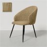 Buy Dining Chair Upholstered in Velvet - Yukon Taupe 61449 home delivery