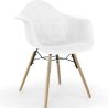 Buy Velvet Dining Chair - Scandinavian Design and Wooden Legs - Skandiva  White 61594 - prices