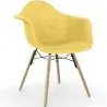 Buy Velvet Dining Chair - Scandinavian Design and Wooden Legs - Skandiva  Yellow 61594 home delivery