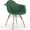 Buy Velvet Dining Chair - Scandinavian Design and Wooden Legs - Skandiva  Dark green 61594 at MyFaktory