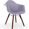 Buy Velvet Dining Chair - Scandinavian Design and Dark Wood Legs - Skandiva  Pastel Purple 61601 home delivery