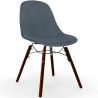 Buy Velvet Dining Chair - Scandinavian Design and Dark Wood Legs - Lumi Dark grey 61600 at MyFaktory