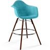 Buy Velvet Bar Stool - Scandinavian Design and Dark Wood Legs - Skandiva  Turquoise 61599 in the Europe