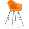 Buy Velvet Bar Stool - Scandinavian Design and Wooden Legs - Skandiva  Orange 61597 in the Europe