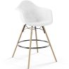 Buy Velvet Bar Stool - Scandinavian Design and Wooden Legs - Skandiva  White 61597 at MyFaktory