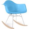 Buy Rocking Chair - Scandinavian Design - Wooden and Metal Legs - Skandiva Blue 61605 at MyFaktory